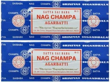 Satya Sai Baba Nag Champa Agarbatti Pack of 2 Incense Sticks Boxes 250Gms Each H