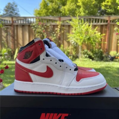 🔥Nike Air Jordan 1 AJ1 Retro High OG HERITAGE White/University