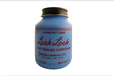 Leak Lock Pipe Joint Sealant 4oz Brush Bottle Thread Gasket HVAC Gas Water Highs