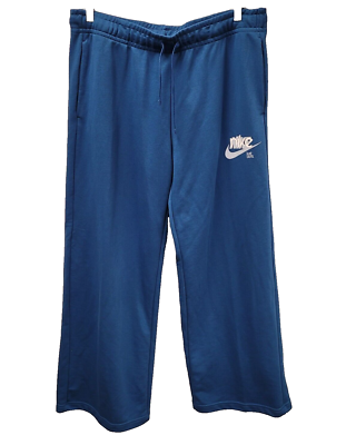Nike Women's Blue Sweatpants Standard Fit Full Length Pants FN3634