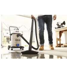 HART 8 Gallon 6.0 Peak HP Stainless Steel Wet/Dry Vacuum