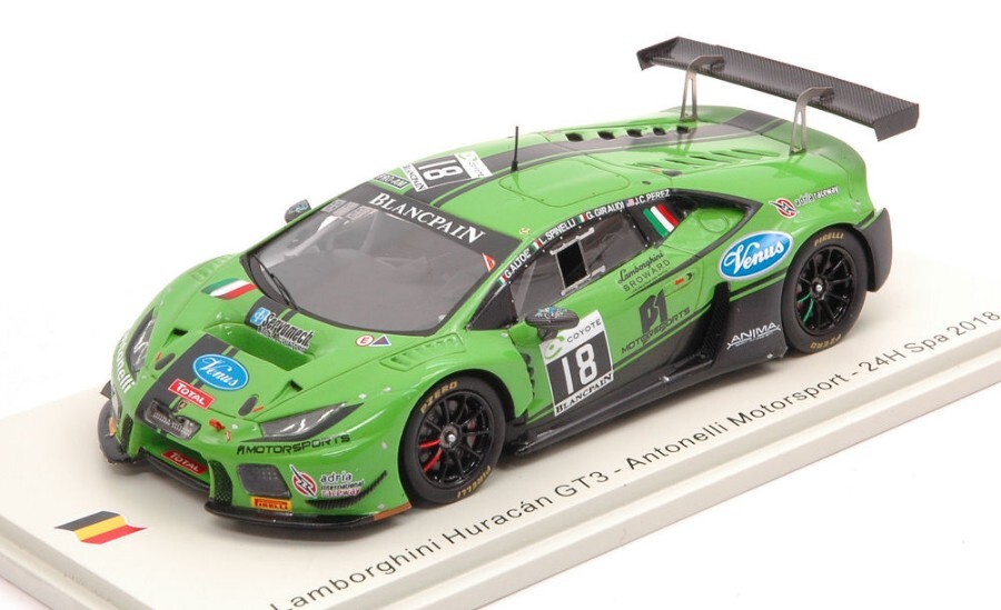 Modellino auto scala 1:43 Spark LAMBORGHINI HURACAN GT3 24H racing modellismo qa