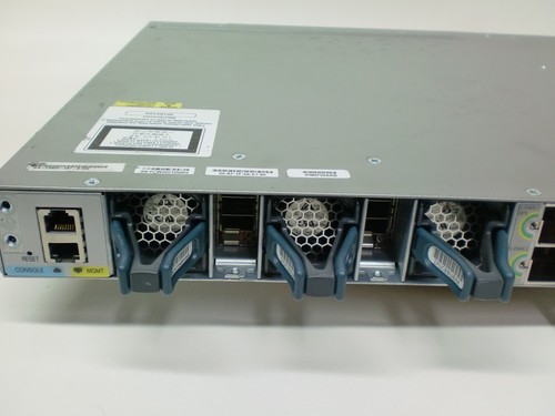 Cisco WS-C3850-48T-S 48-Port Gigabit Network Switch + Power Supply Read - Picture 8 of 10