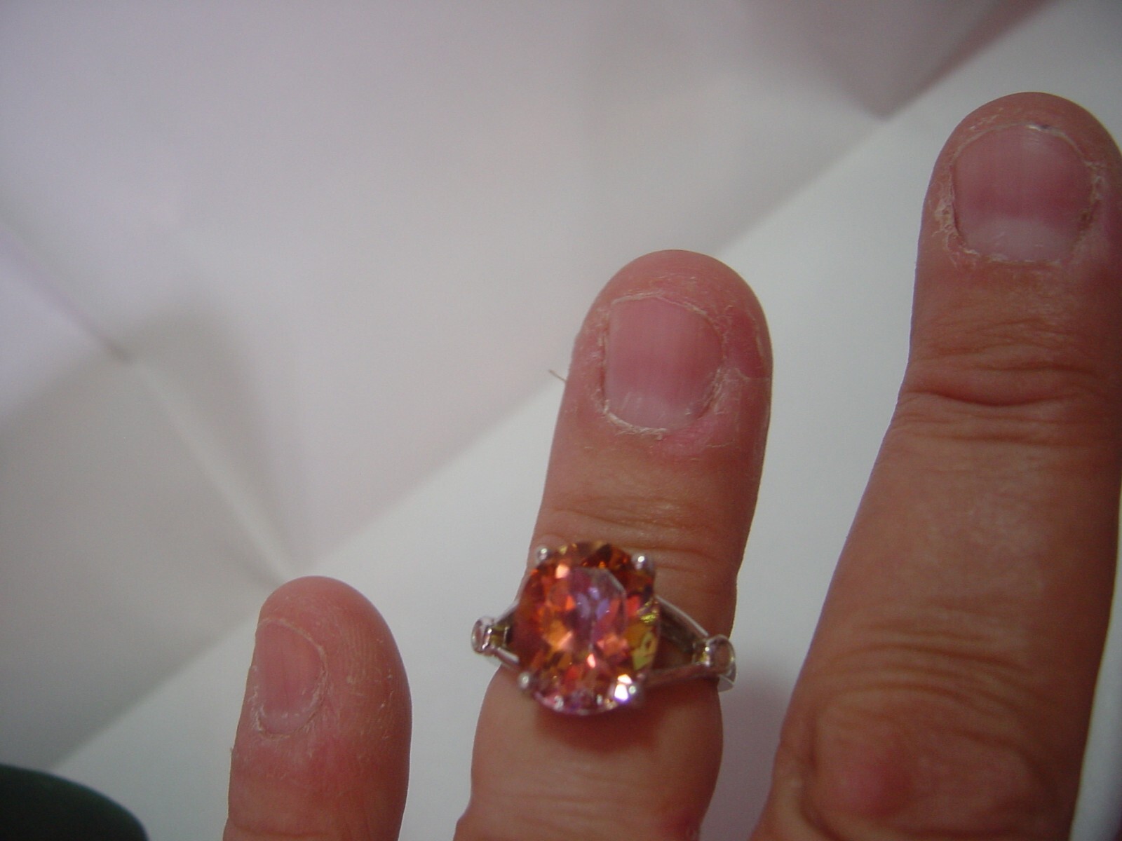 fabulous Solid Silver Ring-really superb mystic q… - image 6