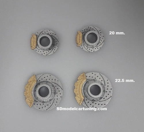 1/18 Scale TUNING BRAKE DISCS / WHEEL MOUNTING PLATES, Two sizes available!