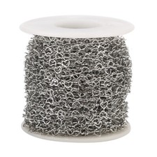 Stainless Steel 4mm Width Heart Chains Hollow Bulk Link Chain for diy Jewelry