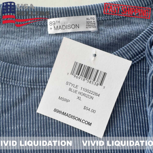89th + Madison Blue Horizon Puff Langarmshirt Glacier Lake - Bild 11 von 11