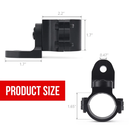 2X For Can-Am Maverick X3 Rear LED Flag Whip Antenna Reverse Light Mount Bracket - Picture 6 of 20