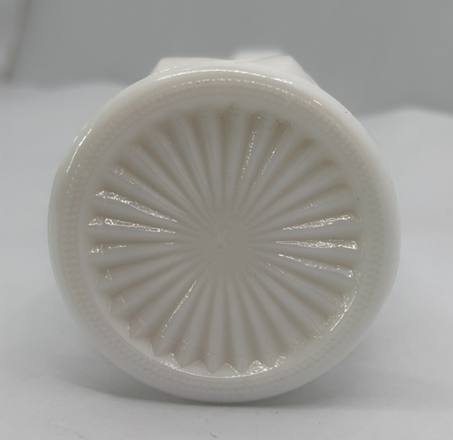 2 Stück Milchglas Knospenvasen Anchor Hocking Starburst & Hoosier Glas gerippt - Bild 6 von 18