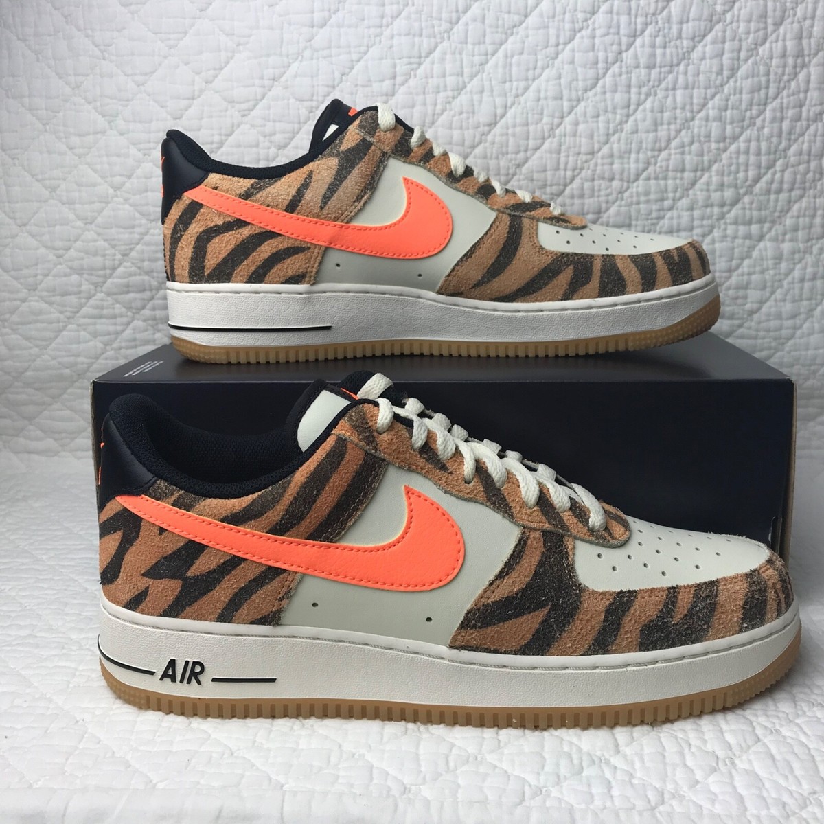 Nike Air Force 1 '07 PRM Shoes Men's SZ 9.5 Daktari Stripes DJ6192