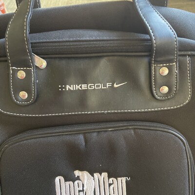 Rare Nike Golf Duffle Bag Black NCGA logo Departure Travel One Man