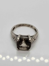 vintage 925 Sterling silver  quartz gemstone ring sz 8