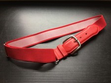 Adidas Red Sport Stretchy Adjustable Plastic Belt With Metal Buckle 30"L x1.25"W