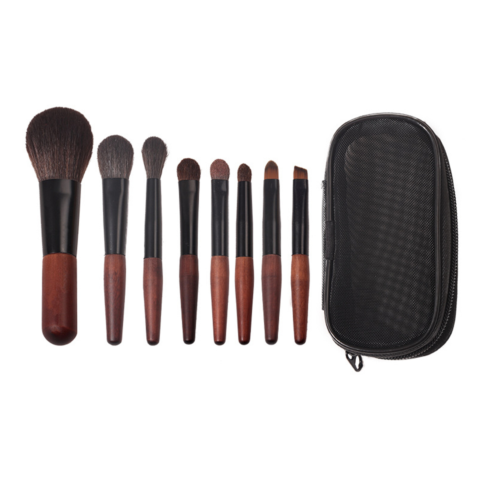 8pcs  Makeup Brush Set Portable Small Set Brushes Beginner  Eye R6O3
