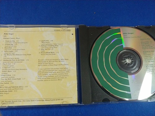 CD Mike Seeger Solo - Old time Country Music 1991 Rounder - Imagen 3 de 6