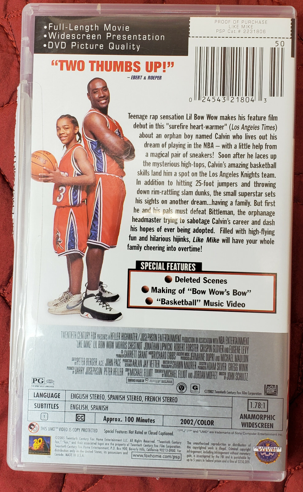 Like Mike Umd Movie 2005 For Sale Online Ebay