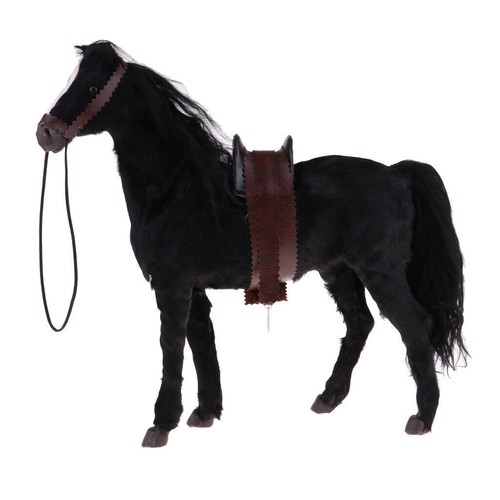 Nuova scultura in resina figura cavallo animale scala 1/6 per action figure 12 pollici nero - Foto 1 di 11