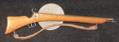Pioneer Cowboy Rifle WO1943 Wooden Mexican Dollhouse Miniature Texas Western Gun