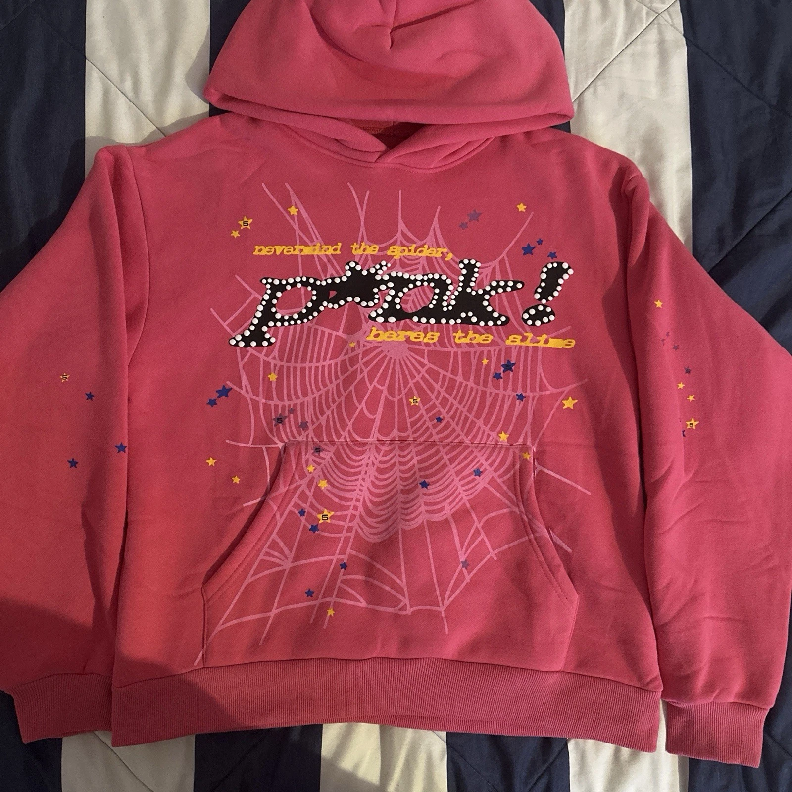 Sp5der Young Thug P * NK Hoodie Sweatshirt Pink, Size Small
Opens in a new window or tab