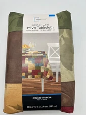 Mainstays Peva Tableclost 60x102 In Rectangle Chloride Free Fall Colors