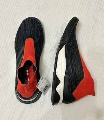 Adidas Predator Tango 18+ Turf Laceless Size 10 Soccer Shoes Black Red AQ0603