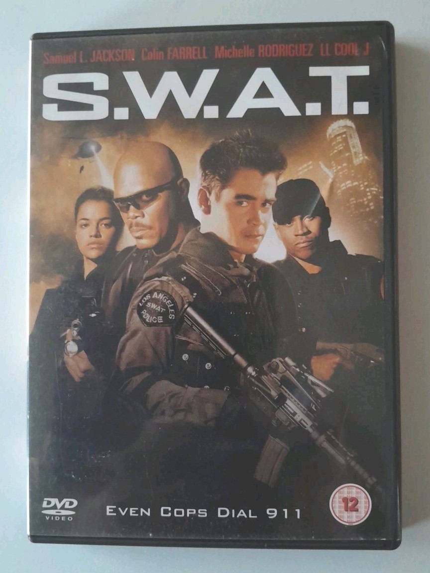 S.W.A.T. (DVD, 2004) Disc & Cover, No Case. Samuel L Jackson, Colin Farrell.