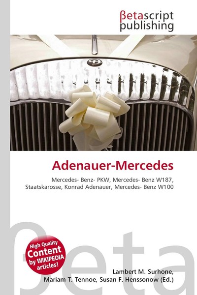 Adenauer-Mercedes Lambert M. Surhone (U. A.) Taschenbuch Deutsch 2026-image