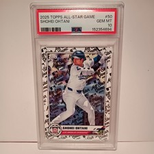 2025 TOPPS ALL-STAR GAME 50 SHOHEI OHTANI PSA 10 GEM MINT
