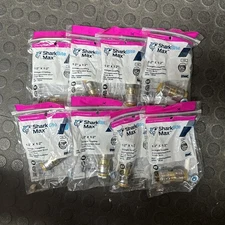 8 NEW Sharkbite MAX UR008A  1/2 in. Brass Push-to-Connect Coupling Fitting