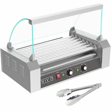 VIVO Electric 18 Hot Dog & Seven (7) Roller Grill Cooker Machine with Cover