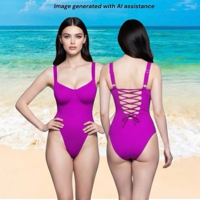 NWT Ta3 XS short cup D/DD orchid LIFTY shaping swimsuit    $178 retail
