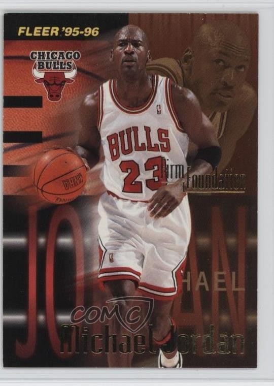 1995-96 Fleer Michael Jordan #323 HOF oh4