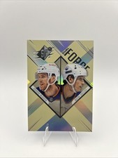 2024 SPx Dual Force Gold Achievement /25 Connor McDavid Wayne Gretzky #MG-1 HOF