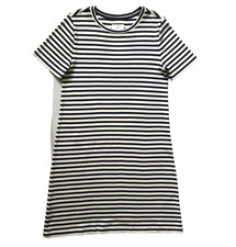 Ann Taylor Lou & Gray Stripped Dress Organic Cotton Jersey NWT Size XS