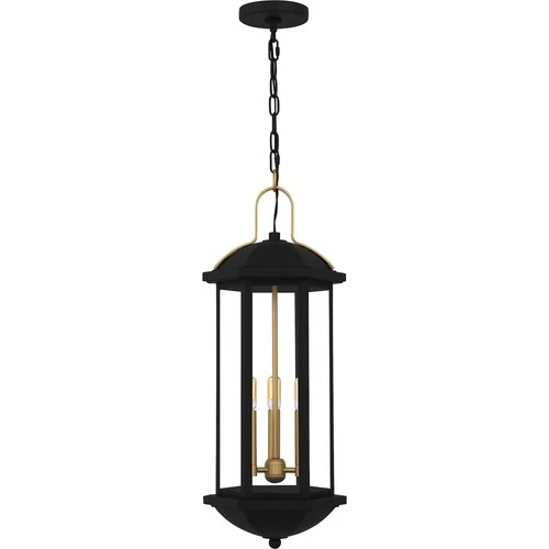Quoizel CFD1910 Crestfield 3 Light 10"W Outdoor Mini Pendant - Black - Picture 4 of 8