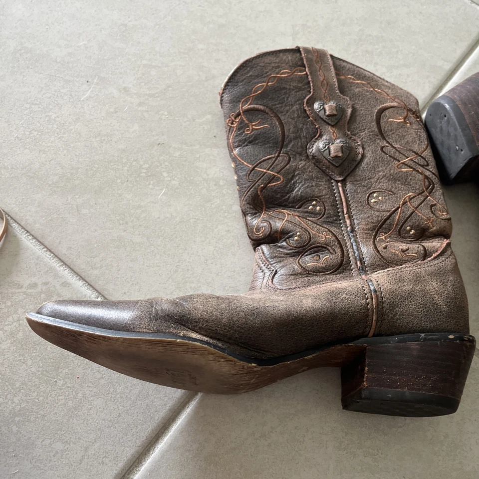 Botas de Vaquero Durango Mujer Crush Rompecorazones Punta Punta Marrón 8 Foto 2 de 4