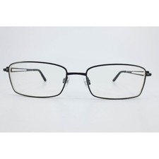 Sj/Bp 05 Black Metal Rectangular Eyeglasses Frames 54-17-140 Col 90