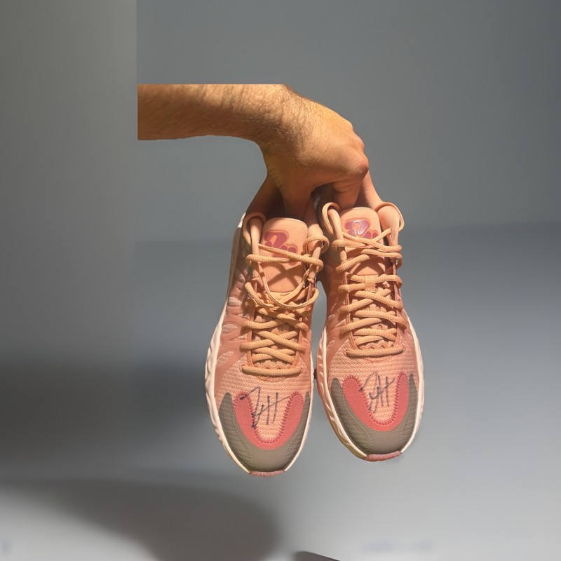 Signed Puma Hali 1’s Pink Hibiscus From Fan Appreciation Night-Not Authenticated
