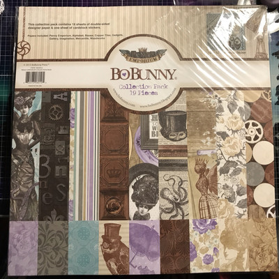 Bo Bunny Penny Emporium Steampunk Collection Paper 12 X 12 6 X 6 Pads 2015 Owl