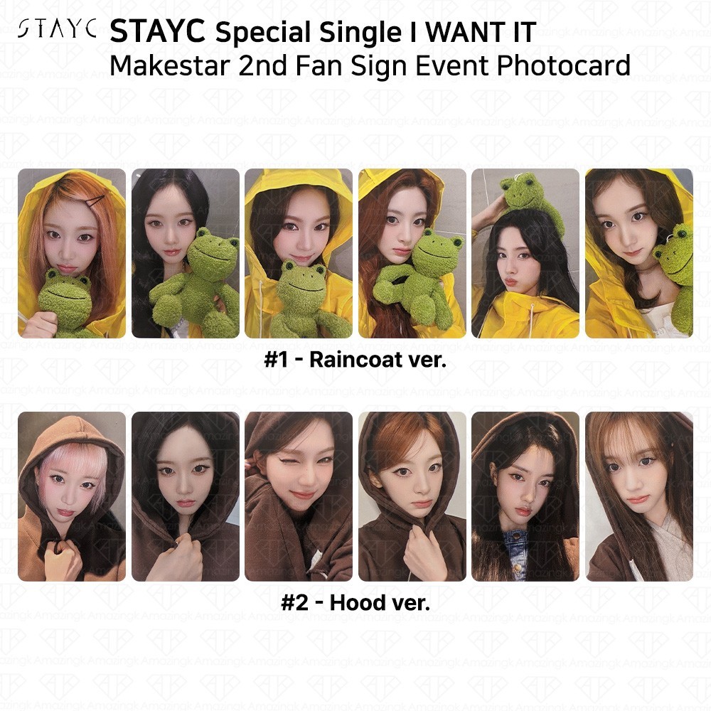 stayc 上海 makestar サイン会 特典トレカ 6枚セット StayC Special Single Album I Want It Makestar 2nd Fan Sign Event