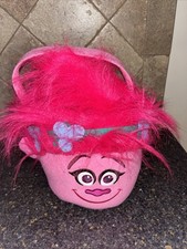 Dreamworks Trolls Poppy Plush Pink Jumbo Halloween Treat Basket - NWT
