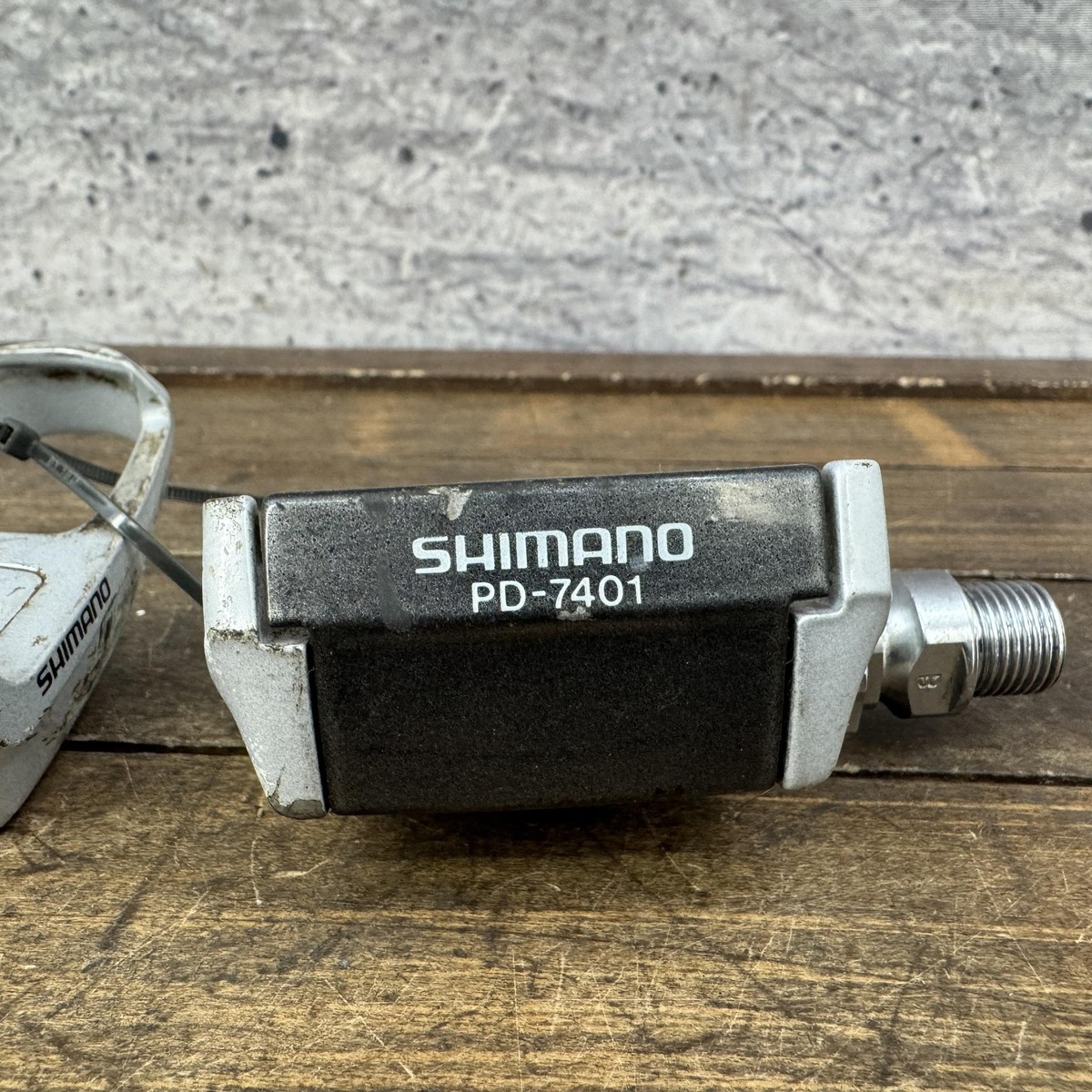 Vintage Shimano Dura-Ace PD-7401 Clipless Road Pedals 9/16 Gray