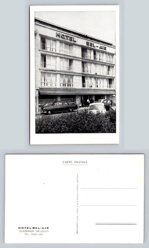 Hotel Bel-Air Duinbergen Postcard Vintage Black and White Photograph - Picture 1 of 1