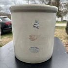 Antique Red Wing 2 gallon Stoneware Crock Minnesota Pottery