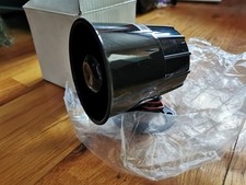 DC 12V 15W Replacement One Tone Car Security Alarm Siren Horn Black Loud Speaker
