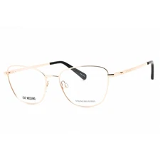 Moschino Love Women's Eyeglasses Gold Copper Metal Cat Eye Frame MOL552 0DDB 00
