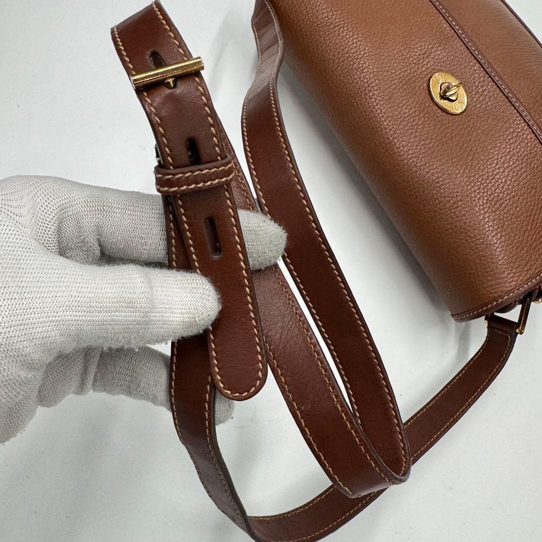 GUCCI Turnlock Leather Shoulder Bag Brown Authentic Crossbody Vintage thumbnail 13