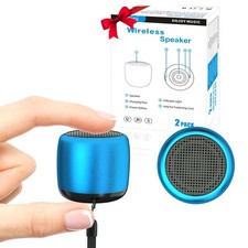 2 Mini Speakers, 3W Portable Small Wireless Speakers with Lanyard, Water Resi...