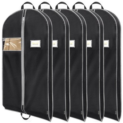 5PK Heavy Duty Garment Bag with Shoe Storage Travel Bag for Dresses, Suit, Co...