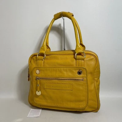 MARC JACOBS Handbag Yellow Leather Tote bag Purse Vintage look - Image 1 of 4